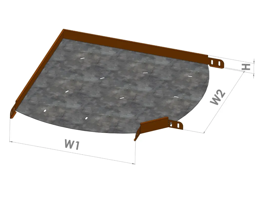 L Shape W60cm*H5cm 1.5mm