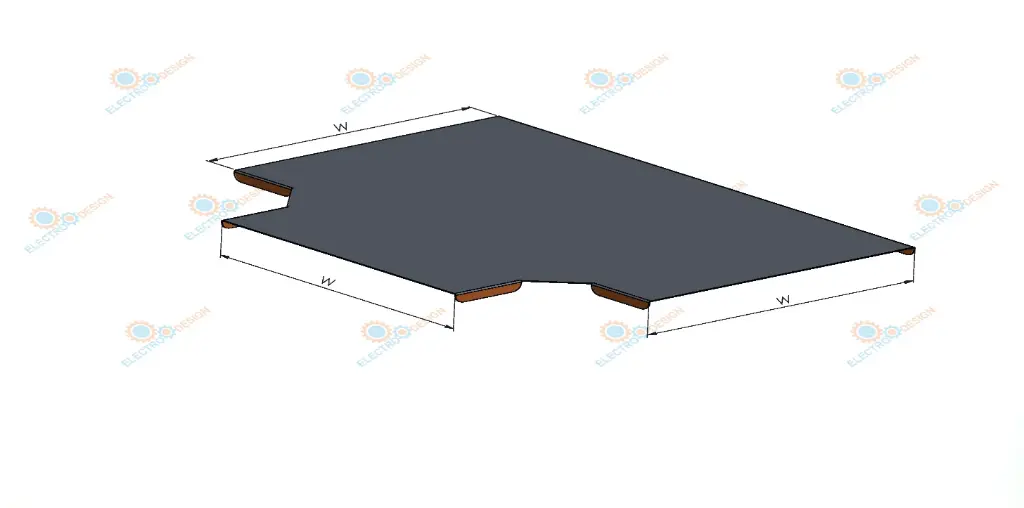 [7373015] Cover T Shape 30cm 1.5mm